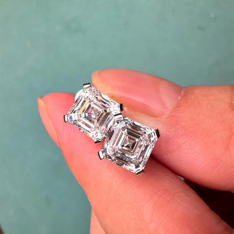 Pendientes de lujo de 0,5-3 quilates Marquesa corazón pera Moissanite pendientes de diamante para mujer pendientes de plata de ley 925 para mujer joyería nueva