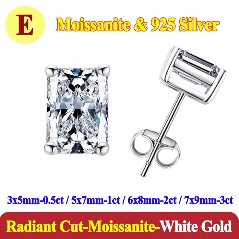 Pendientes de lujo de 0,5-3 quilates Marquesa corazón pera Moissanite pendientes de diamante para mujer pendientes de plata de ley 925 para mujer joyería nueva