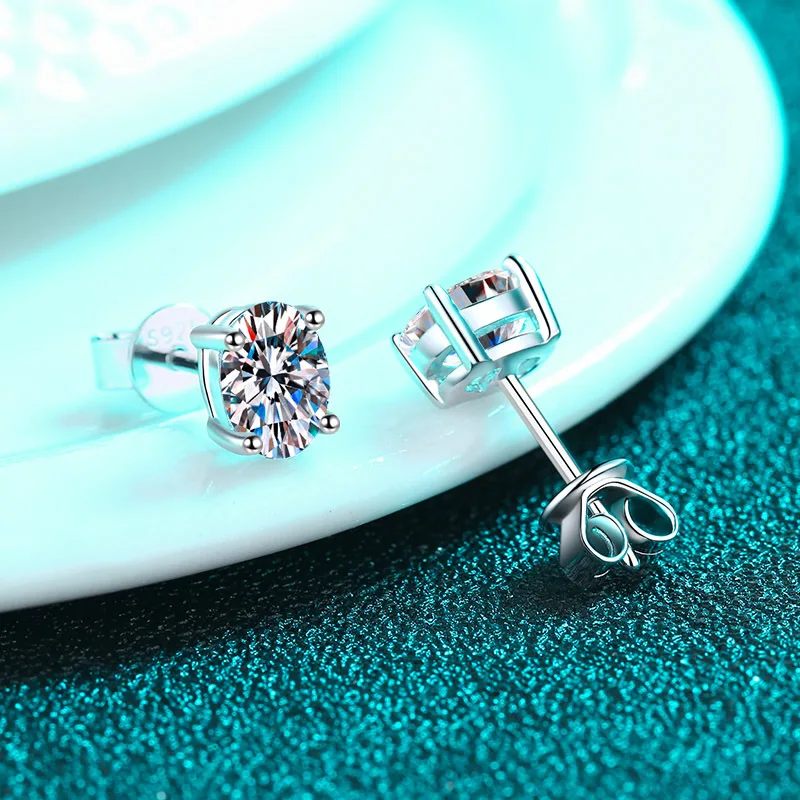 Pendientes de lujo de 0,5-3 quilates Marquesa corazón pera Moissanite pendientes de diamante para mujer pendientes de plata de ley 925 para mujer joyería nueva