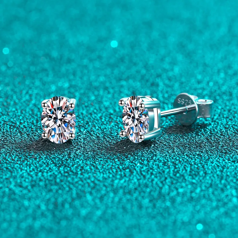 Pendientes de lujo de 0,5-3 quilates Marquesa corazón pera Moissanite pendientes de diamante para mujer pendientes de plata de ley 925 para mujer joyería nueva
