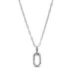Elegante regalo para el Día de San Valentín, collar de circonita con lazo en forma de corazón de plata pura 925% para mujer, joyería fina, accesorios para fiesta de boda - Imagen 5
