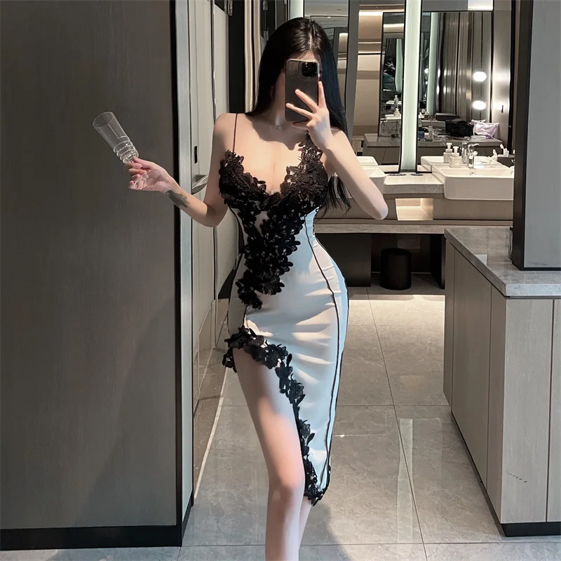 Vestido con encaje