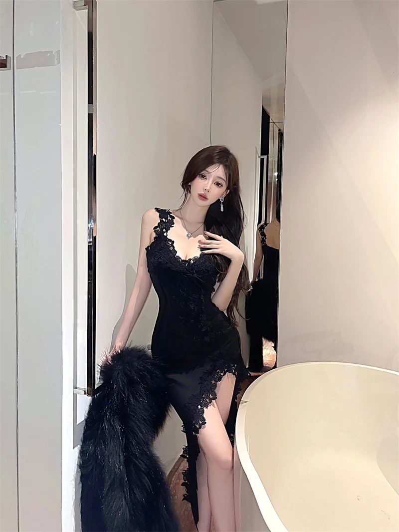 Vestido con encaje