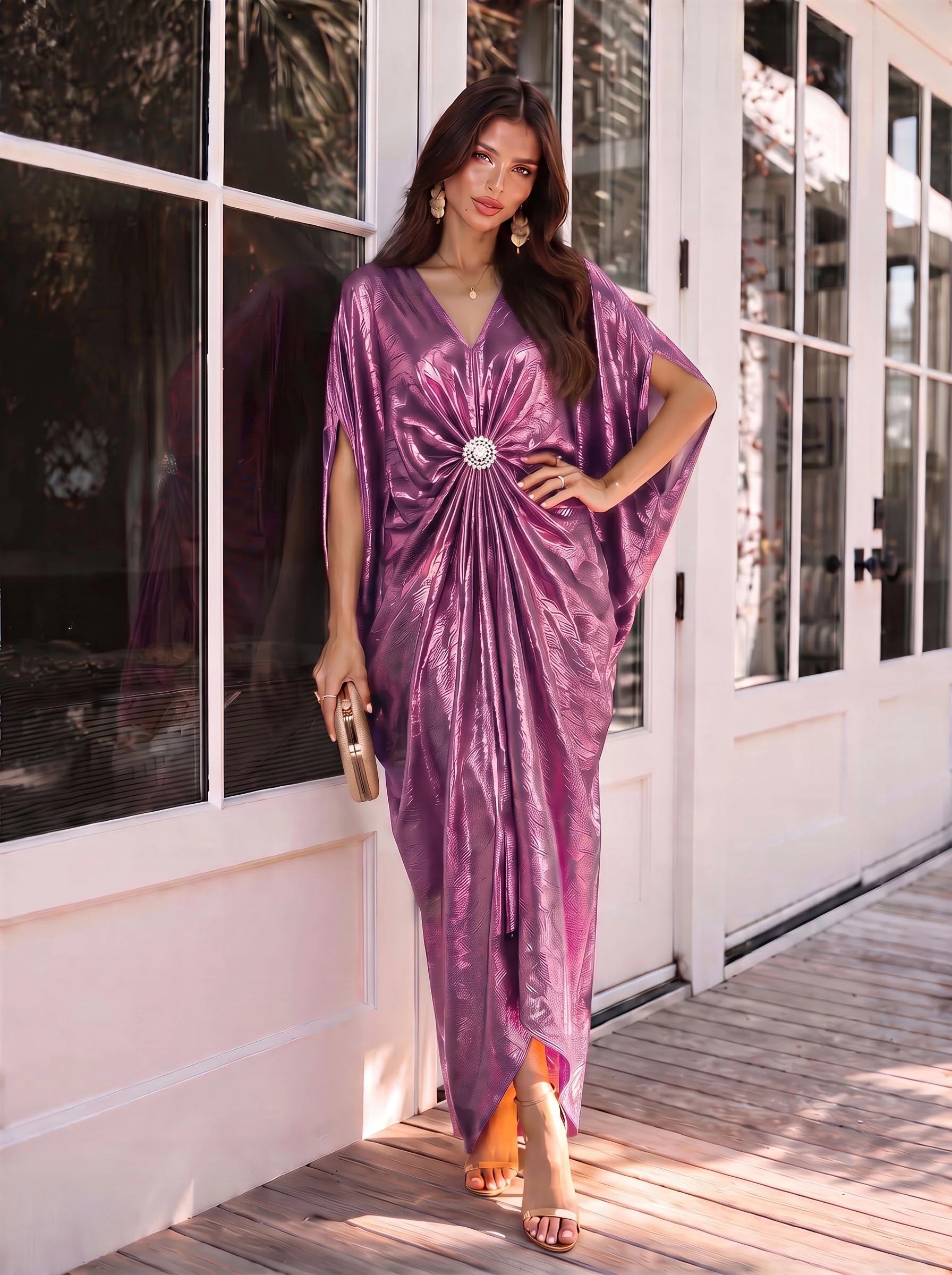 Vestido para mujer con escote en V Vestido para mujer con escote en V