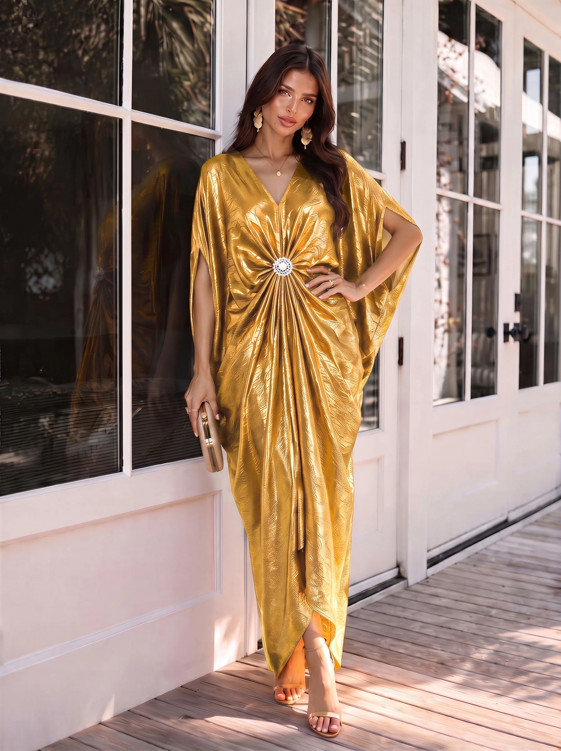 Vestido para mujer con escote en V Vestido para mujer con escote en V