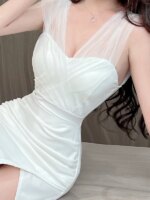 Vestido Bodycon Sexy con Abertura Lateral y Cintura Alta para Mujer, Estilo Club, Vestido de Noche, Evento Formal, Elegante, ... - Imagen 3
