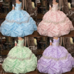 Vestidos de niña con cuentas y motivos florales de estilo retro, con encaje y tafetán, para bodas, vestidos de fiesta de estilo vintage, vestidos de gala, confeccionados a medida. - Imagen 2