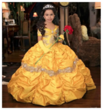 Vestidos de niña con cuentas y motivos florales de estilo retro, con encaje y tafetán, para bodas, vestidos de fiesta de estilo vintage, vestidos de gala, confeccionados a medida.