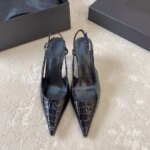 Zapatos de tacón alto de lujo para mujer, ideales para fiestas, de una marca famosa, sandalias modernas de verano, diseño exclusivo, sandalias sexys con punta afilada y tacón fino. - Imagen 3