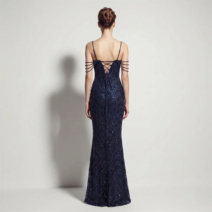 DEERVEADO Vestidos de noche sexys con lentejuelas y cuello en V profundo en 11 colores para mujer, vestidos largos de lujo con cuentas para fiesta de graduación, vestido formal de gala DEERVEADO Vestidos de noche sexys con lentejuelas y cuello en V profundo en 11 colores para mujer, vestidos largos de lujo con cuentas para fiesta de graduación, vestido formal de gala