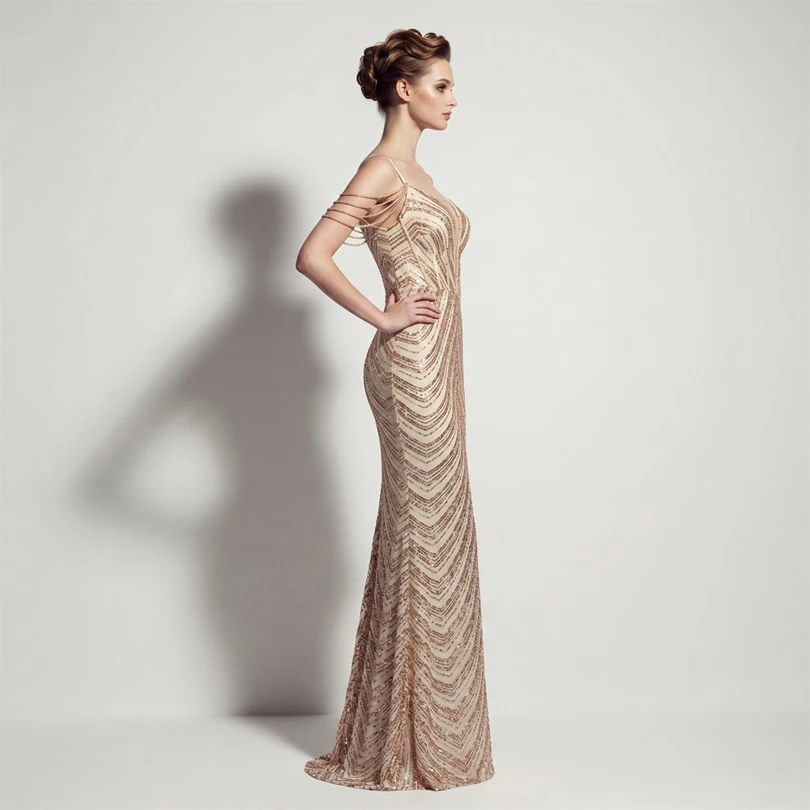 DEERVEADO Vestidos de noche sexys con lentejuelas y cuello en V profundo en 11 colores para mujer, vestidos largos de lujo con cuentas para fiesta de graduación, vestido formal de gala DEERVEADO Vestidos de noche sexys con lentejuelas y cuello en V profundo en 11 colores para mujer, vestidos largos de lujo con cuentas para fiesta de graduación, vestido formal de gala