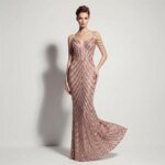 DEERVEADO Vestidos de noche sexys con lentejuelas y cuello en V profundo en 11 colores para mujer, vestidos largos de lujo con cuentas para fiesta de graduación, vestido formal de gala - Imagen 6