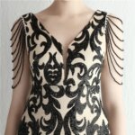 DEERVEADO-vestido de noche con lentejuelas de sirena para mujer, elegante vestido Formal elegante, cuentas de lujo, vestidos largos de fiesta de graduación - Imagen 6