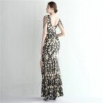 DEERVEADO-vestido de noche con lentejuelas de sirena para mujer, elegante vestido Formal elegante, cuentas de lujo, vestidos largos de fiesta de graduación - Imagen 2