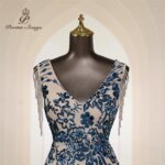 Vestidos de Noche Elegantes Personalizados con Mangas de Cuentas, Vestidos de Sirena para Mujer, Vestidos de Graduación, Vestido Largo, Vestido de Fiesta Formal, Vestidos de Noche - Imagen 2