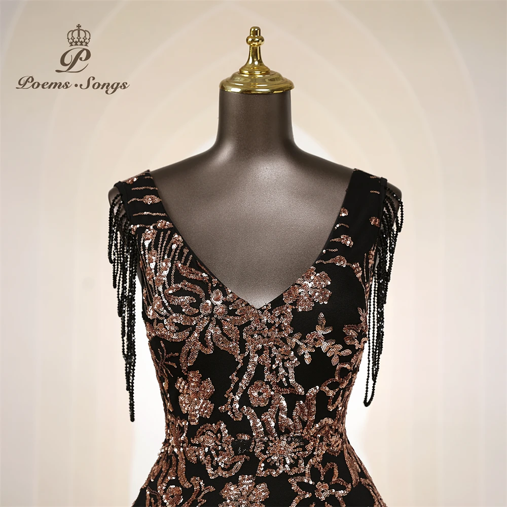 Vestidos de Noche Elegantes Personalizados con Mangas de Cuentas, Vestidos de Sirena para Mujer, Vestidos de Graduación, Vestido Largo, Vestido de Fiesta Formal, Vestidos de Noche