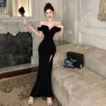 Vestido con escote en V - Imagen 3