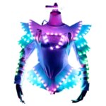 Falda brillante LED para mujer, accesorios brillantes para fiesta de DJ de noche, espectáculo de escenario, falda brillante de Ballet Sexy, nuevo estilo - Imagen 5