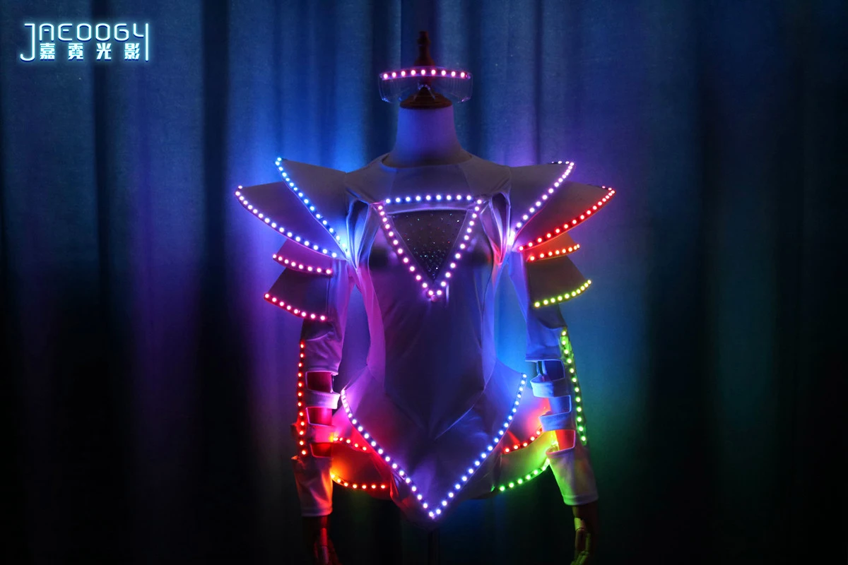 Falda brillante LED para mujer, accesorios brillantes para fiesta de DJ de noche, espectáculo de escenario, falda brillante de Ballet Sexy, nuevo estilo