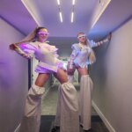 Falda brillante LED para mujer, accesorios brillantes para fiesta de DJ de noche, espectáculo de escenario, falda brillante de Ballet Sexy, nuevo estilo