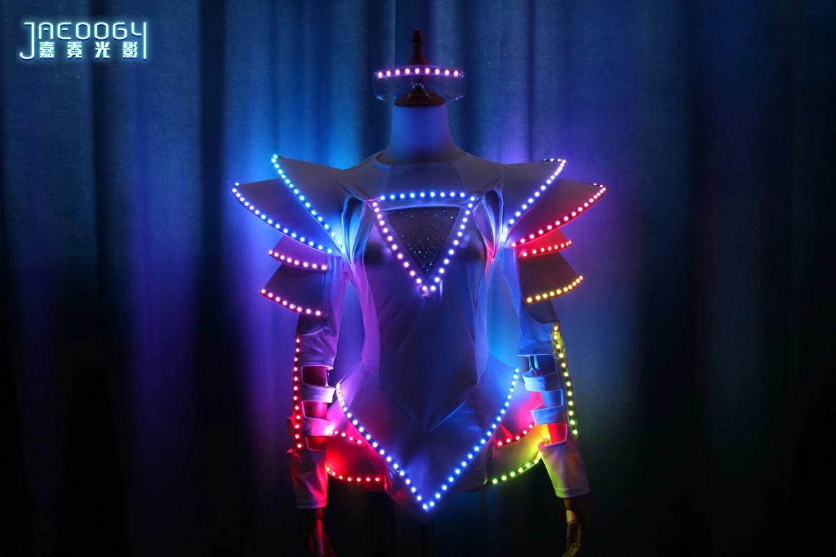 Falda brillante LED para mujer, accesorios brillantes para fiesta de DJ de noche, espectáculo de escenario, falda brillante de Ballet Sexy, nuevo estilo