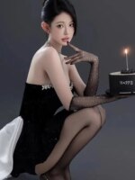 Elegante Vestido Negro de Fiesta de Cumpleaños para Adultos, Vestido de Princesa de Alta Gama, Sexy, sin Tirantes, Falda Cort... - Imagen 4
