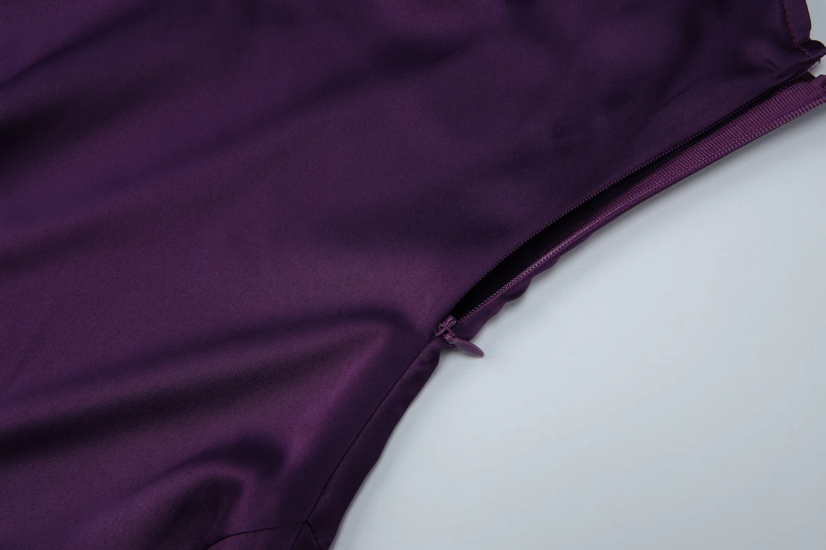 Vestido largo de corte ajustado con cuello en V, elegante y sencillo, de la marca Hugcitar, ideal para mujeres, con cremallera, perfecto para fiestas, eventos de noche, cumpleaños o como vestido de verano.