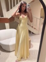 Vestido para mujer con escote en V