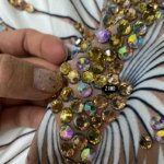 Mono Sexy de Manga Larga para Mujer, Disfraz de Cosplay para Fiestas y Vacaciones, Atuendo de Bailarina de Club Nocturno y Ropa de Escenario con Diamantes Brillantes para Carnaval - Imagen 6