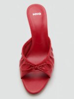 Sandalias de mujer Mango 2025: Novedad de otoño, casuales, de tacón fino, versátiles, con punta abierta, lazo de mariposa, pa... - Imagen 2