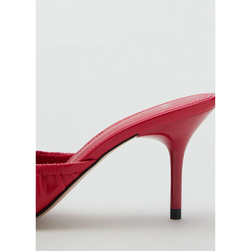 Sandalias de mujer Mango 2025: Novedad de otoño, casuales, de tacón fino, versátiles, con punta abierta, lazo de mariposa, pa...