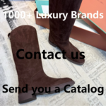 Botas de cuero de lujo para otoño e invierno, botas de caballero, botas altas de marca para mujer hasta la rodilla con suela gruesa plisada