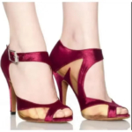 Tacones altos para mujer para pies pequeños Zapatos de baile latino Zapatos de baile sexys con parte superior de satén