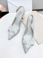 Sandalias de mujer con mariposas adornadas, sandalias de gladiador de lujo de verano para mujer, tacones finos, zapatos de mujer con talón descubierto de diseñador de marca - Imagen 5