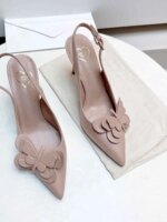 Sandalias de mujer con mariposas adornadas, sandalias de gladiador de lujo de verano para mujer, tacones finos, zapatos de mujer con talón descubierto de diseñador de marca - Imagen 6