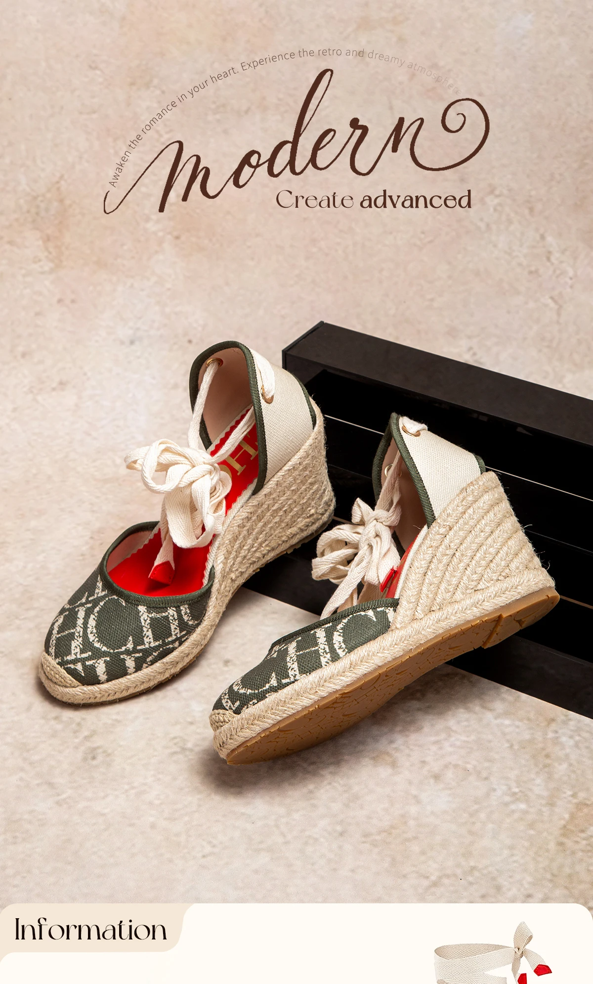 Tacones altos para mujer Verano Alpargata Plataforma Cuña 2025 Sandalias Punta cerrada Correa en el tobillo Con cordones Fiesta de vacaciones en la playa 8 cm