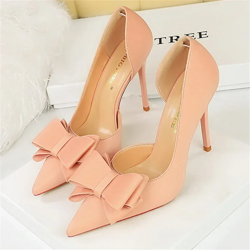 Zapatos de tacón alto de 2024 cm para mujer, calzado de satén de seda con agujeros laterales, color morado y verde, estilo Kawaii, para fiesta de graduación, 10,5