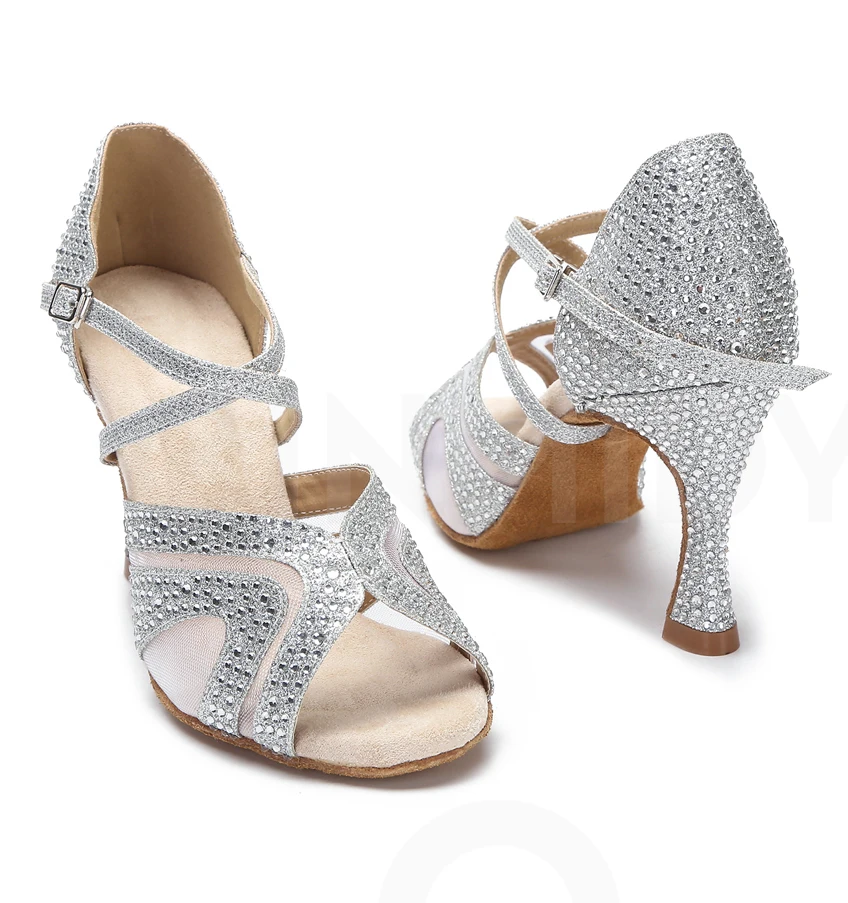 CINMIDY, zapatos de baile latino rojos para mujer, tango, Salsa, entrenamiento de salón, baile, tacón alto, zapatos de boda a la moda para mujer