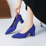 Zapatos de Tacón Alto para Mujer, Primavera-Otoño 2026, Nuevos, Tejidos Suaves, Transpirables y Cómodos - Imagen 2