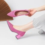 Zapatos de Tacón Alto para Mujer, Primavera-Otoño 2026, Nuevos, Tejidos Suaves, Transpirables y Cómodos - Imagen 4