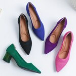 Zapatos de Tacón Alto para Mujer, Primavera-Otoño 2026, Nuevos, Tejidos Suaves, Transpirables y Cómodos