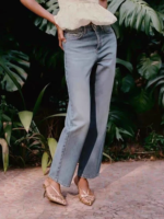 Sandalias de tacón alto fino con punta hueca y estilo bohemio a la moda, transpirables, para mujer, con adhesivo. - Imagen 2