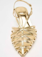 Sandalias de tacón alto fino con punta hueca y estilo bohemio a la moda, transpirables, para mujer, con adhesivo. - Imagen 3