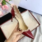 Zapatos de Mujer de Marca de Lujo, Sandalias de Verano con Remaches, Tacones Altos, Laterales Abiertos, de Cuero, Moda Femenina, Zapatos de Fiesta para Damas 2026 - Imagen 4