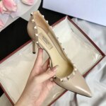 Zapatos de Mujer de Marca de Lujo, Sandalias de Verano con Remaches, Tacones Altos, Laterales Abiertos, de Cuero, Moda Femenina, Zapatos de Fiesta para Damas 2026