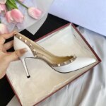 Zapatos de Mujer de Marca de Lujo, Sandalias de Verano con Remaches, Tacones Altos, Laterales Abiertos, de Cuero, Moda Femenina, Zapatos de Fiesta para Damas 2026 - Imagen 3