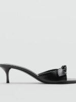 Sandalias de Tacón Alto para Mujer Mango, Verano 2025, con Lazo de Mariposa, Estilo Hada, Versátiles, con Tira Ancha, Fáciles... - Imagen 2