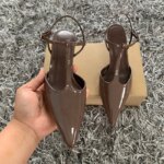 2025 zapatos de tacón con hebilla a la moda para mujer, sandalias sexis con punta estrecha y tacones altos finos, zapatos de vestir para fiesta de boda a la moda - Imagen 5