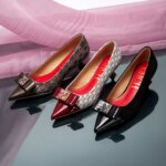 Zapatos de tacón con correa para mujer, calzado clásico Retro con punta puntiaguda, moda, nuevos, cómodos, versátiles, con letras impresas - Imagen 6