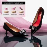 Zapatos de tacón con correa para mujer, calzado clásico Retro con punta puntiaguda, moda, nuevos, cómodos, versátiles, con letras impresas - Imagen 3